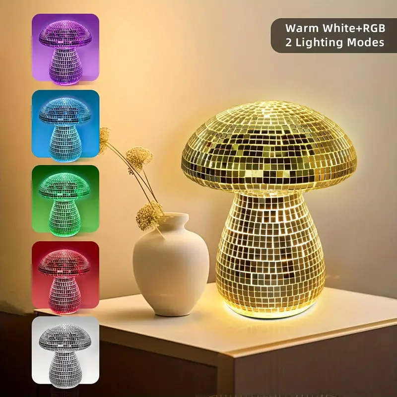 7 Color-Changing Mushroom Lamp