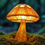 glass mushroom lamp
