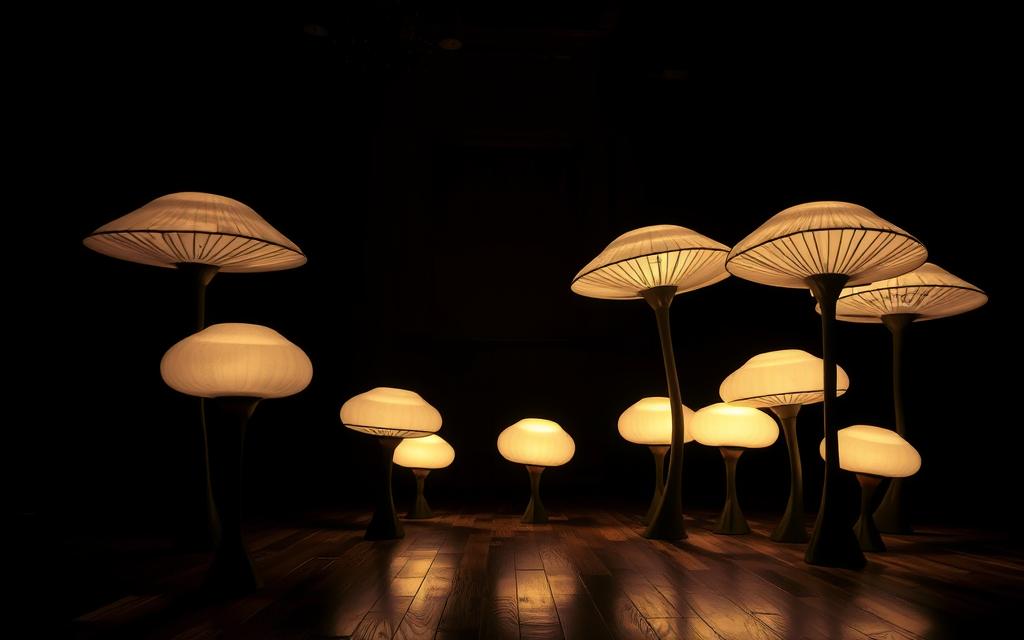 Black Mushroom Floor Lamp