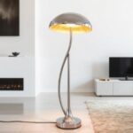 Chrome Mushroom Floor Lamp
