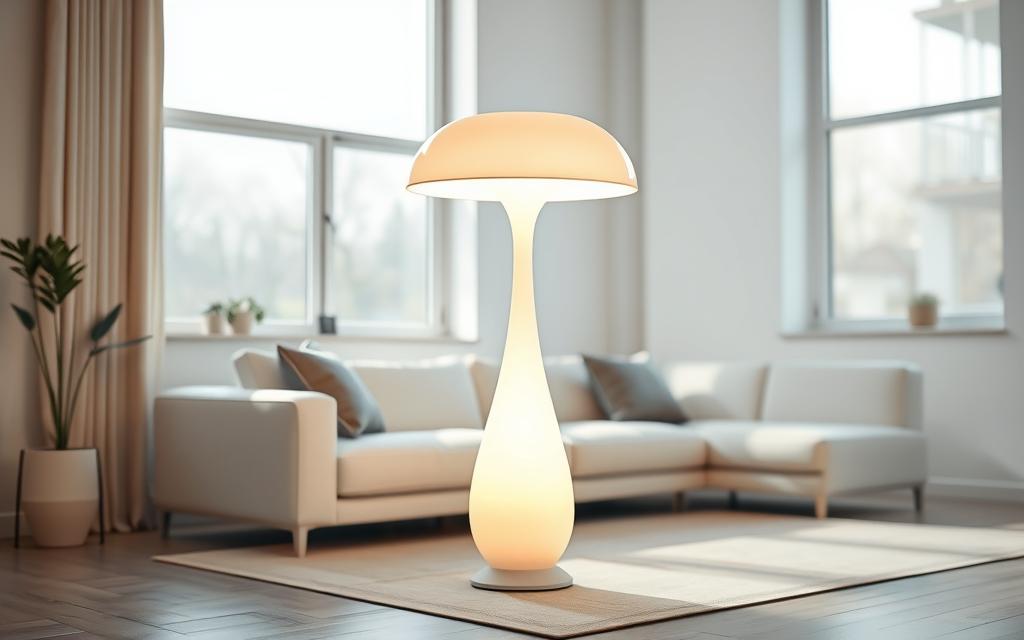 White Mushroom Floor Lamp